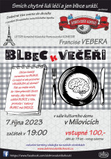 Plakát Blbec k večeři Milovice.jpg